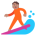 Person Surfing: Medium Skin Tone Emoji Copy Paste ― 🏄🏽 - microsoft