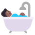 Person Taking Bath: Medium-dark Skin Tone Emoji Copy Paste ― 🛀🏾 - microsoft