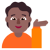 Person Tipping Hand: Medium-dark Skin Tone Emoji Copy Paste ― 💁🏾 - microsoft