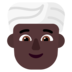Person Wearing Turban: Dark Skin Tone Emoji Copy Paste ― 👳🏿 - microsoft