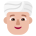 Person Wearing Turban: Medium-light Skin Tone Emoji Copy Paste ― 👳🏼 - microsoft
