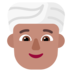Person Wearing Turban: Medium Skin Tone Emoji Copy Paste ― 👳🏽 - microsoft