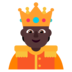 Person With Crown: Dark Skin Tone Emoji Copy Paste ― 🫅🏿 - microsoft