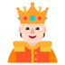 Person With Crown: Light Skin Tone Emoji Copy Paste ― 🫅🏻 - microsoft