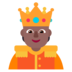 Person With Crown: Medium-dark Skin Tone Emoji Copy Paste ― 🫅🏾 - microsoft
