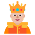 Person With Crown: Medium-light Skin Tone Emoji Copy Paste ― 🫅🏼 - microsoft