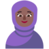 Woman With Headscarf: Medium-dark Skin Tone Emoji Copy Paste ― 🧕🏾 - microsoft