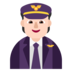 Pilot: Light Skin Tone Emoji Copy Paste ― 🧑🏻‍✈ - microsoft