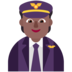 Pilot: Medium-dark Skin Tone Emoji Copy Paste ― 🧑🏾‍✈ - microsoft