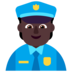 Police Officer: Dark Skin Tone Emoji Copy Paste ― 👮🏿 - microsoft