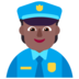 Police Officer: Medium-dark Skin Tone Emoji Copy Paste ― 👮🏾 - microsoft