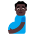 Pregnant Man: Dark Skin Tone Emoji Copy Paste ― 🫃🏿 - microsoft