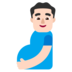 Pregnant Man: Light Skin Tone Emoji Copy Paste ― 🫃🏻 - microsoft