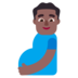 Pregnant Man: Medium-dark Skin Tone Emoji Copy Paste ― 🫃🏾 - microsoft