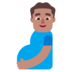 Pregnant Man: Medium Skin Tone Emoji Copy Paste ― 🫃🏽 - microsoft