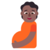 Pregnant Person: Medium-dark Skin Tone Emoji Copy Paste ― 🫄🏾 - microsoft
