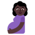Pregnant Woman: Dark Skin Tone Emoji Copy Paste ― 🤰🏿 - microsoft