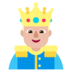 Prince: Medium-light Skin Tone Emoji Copy Paste ― 🤴🏼 - microsoft