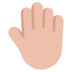 Raised Back Of Hand: Medium-light Skin Tone Emoji Copy Paste ― 🤚🏼 - microsoft