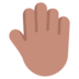 Raised Back Of Hand: Medium Skin Tone Emoji Copy Paste ― 🤚🏽 - microsoft