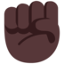 Raised Fist: Dark Skin Tone Emoji Copy Paste ― ✊🏿 - microsoft