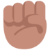 Raised Fist: Medium Skin Tone Emoji Copy Paste ― ✊🏽 - microsoft