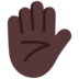 Raised Hand: Dark Skin Tone Emoji Copy Paste ― ✋🏿 - microsoft