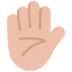 Raised Hand: Medium-light Skin Tone Emoji Copy Paste ― ✋🏼 - microsoft