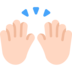 Raising Hands: Light Skin Tone Emoji Copy Paste ― 🙌🏻 - microsoft