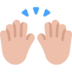 Raising Hands: Medium-light Skin Tone Emoji Copy Paste ― 🙌🏼 - microsoft