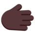 Rightwards Hand: Dark Skin Tone Emoji Copy Paste ― 🫱🏿 - microsoft