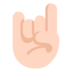 Sign Of The Horns: Light Skin Tone Emoji Copy Paste ― 🤘🏻 - microsoft