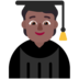 Student: Medium-dark Skin Tone Emoji Copy Paste ― 🧑🏾‍🎓 - microsoft