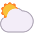 Sun Behind Large Cloud Emoji Copy Paste ― 🌥️ - microsoft