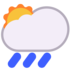 Sun Behind Rain Cloud Emoji Copy Paste ― 🌦️ - microsoft