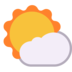 Sun Behind Small Cloud Emoji Copy Paste ― 🌤️ - microsoft