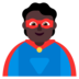 Superhero: Dark Skin Tone Emoji Copy Paste ― 🦸🏿 - microsoft
