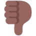 Thumbs Down: Medium-dark Skin Tone Emoji Copy Paste ― 👎🏾 - microsoft