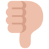 Thumbs Down: Medium-light Skin Tone Emoji Copy Paste ― 👎🏼 - microsoft