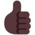 Thumbs Up: Dark Skin Tone Emoji Copy Paste ― 👍🏿 - microsoft
