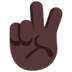 Victory Hand: Dark Skin Tone Emoji Copy Paste ― ✌🏿 - microsoft