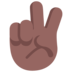 Victory Hand: Medium-dark Skin Tone Emoji Copy Paste ― ✌🏾 - microsoft