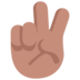 Victory Hand: Medium Skin Tone Emoji Copy Paste ― ✌🏽 - microsoft