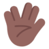 Vulcan Salute: Medium-dark Skin Tone Emoji Copy Paste ― 🖖🏾 - microsoft