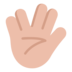 Vulcan Salute: Medium-light Skin Tone Emoji Copy Paste ― 🖖🏼 - microsoft