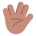 Vulcan Salute: Medium Skin Tone Emoji Copy Paste ― 🖖🏽 - microsoft