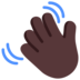 Waving Hand: Dark Skin Tone Emoji Copy Paste ― 👋🏿 - microsoft