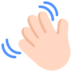 Waving Hand: Light Skin Tone Emoji Copy Paste ― 👋🏻 - microsoft