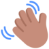 Waving Hand: Medium Skin Tone Emoji Copy Paste ― 👋🏽 - microsoft