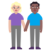 Woman And Man Holding Hands: Medium-light Skin Tone, Medium-dark Skin Tone Emoji Copy Paste ― 👩🏼‍🤝‍👨🏾 - microsoft